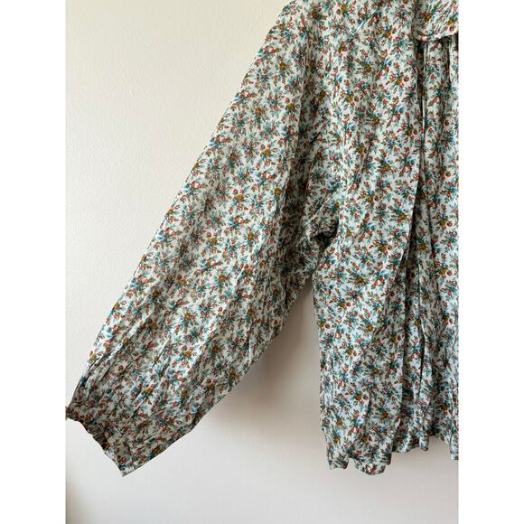 DOEN Jana Blouse in Creme Fleurs D'Avignon Floral S - Picture 6 of 12